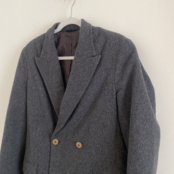 J. Crew Dark Heather Gray Wool Cashmere Blend Coat Blazer size 8 - Picture 4 of 9